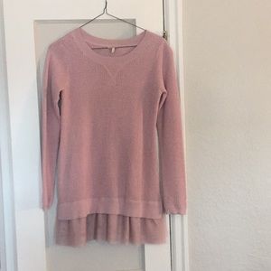 Light mauve colored tunic size Small